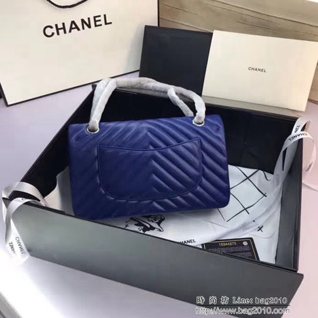 香奈兒CHANEL 升級版V線1112進口小羊皮全新經典單肩斜挎鏈條包 DSC1529